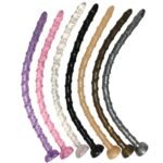 深入式超柔软女用后庭自慰器男性前列腺按摩螺纹肛塞成人情趣用品 - 画像 (4)