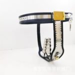 华蓉M调教用暗锁贞操锁不锈钢贞洁裤铁内裤单钢丝铁裤头 - Image 5