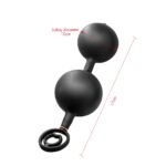 双珠震动充气肛塞后庭拉珠锁精延时菊花高潮肛门扩张器成人用品 - Image 4