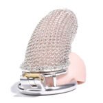 长款网纱11cm锁子甲贞操锁另类金属束缚情趣用品贞洁器男 - Image 5