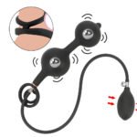 双珠震动充气肛塞后庭拉珠锁精延时菊花高潮肛门扩张器成人用品 - Image 5