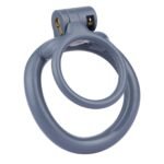 FRRK-215A男用树脂贞操锁阴茎笼球担架阴茎环光滑轻便成人阴茎锁 - Image 4