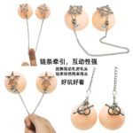 花样玩乳电击乳夹惩罚调教樱花夹链条牵引SM情趣性用品乳头咪咪夹 - 이미지 4