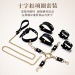 BDSM调教玩具硅胶手铐项圈口塞枷sm道具束缚套装情趣束缚套装 - Image 2