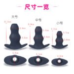 硅胶中空肛塞男女用后庭灌肠冲洗外出肛门扩肛器窥阴器情趣性用品 - Image 4