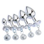 圆形肛门核桃金属成人情趣用品宫玲肛塞肛塞银色塞后庭扩张sm铃铛 - 이미지 2