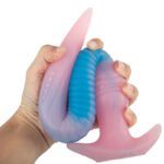夜光超长鳗鱼大小肛塞女用成人自慰扩肛器糖果色多款鳗鱼玩具 - ຮູບທີ 3