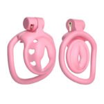 男用贞操锁伪娘贞操锁塑料锁可爱公鸡笼子SM戒撸狗奴束缚调教用品 - ຮູບທີ 4