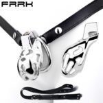 FRRK-183眼镜蛇2.0贞操锁金属不锈钢CB笼公鸡笼男用阴茎锁腰带款