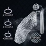 男用贞操锁cb锁贞洁器不锈钢暗锁设计JJ鸟笼另类情趣用品阴茎束缚