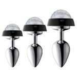 声控LED发光肛塞金属肛塞扩肛非不锈钢后庭肛门塞 情趣sm