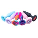 新款探花彩色硅胶后庭肛塞成人男女两用另类玩具肛塞 — изображение 4