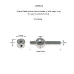 不锈钢电击马眼棒CB锁平板型配件做电击阴茎笼子性工具 - Image 4
