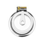 新款男用金属贞操锁阴茎锁束缚阴茎环情趣调情贞操jj笼子 - Image 2