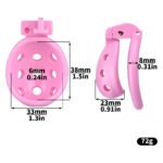 FRRK锅盖树脂贞操锁男用轻便禁欲防逃脱贞洁器成人笼子可配导管 - Image 2