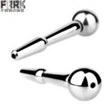 FRRK不锈钢男用空心马眼棒前列光滑按摩器狼牙棒肛塞成人用品