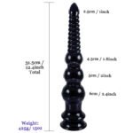 葫芦拉珠吸盘细长PVC异型肛塞水晶透明滚珠后庭长肛条gay情趣用品 — изображение 3