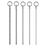 不锈钢拉珠马眼棒可电击多尺寸尿道棒男用自慰尿道扩张器情趣用品 - Image 5