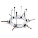 金属扩肛器后庭男用扩张器女性肛门扩阴器窥视阴道调教情趣性用品 - 画像 (2)