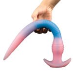 夜光超长鳗鱼大小肛塞女用成人自慰扩肛器糖果色多款鳗鱼玩具 - ຮູບທີ 5