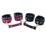 SM情趣用品束缚手铐皮革简约男女主奴外出调教另类玩具性用品