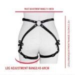 SM捆绑束缚蝴蝶结皮革连体绳内衣手铐制服套装成人情趣 - Image 2