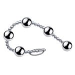 金属后庭五球拉珠肛塞缩 阴球夫妻调情情趣成人性用品5球拉珠拉球 - 画像 (5)