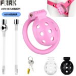 FRRK锅盖树脂贞操锁男用轻便禁欲防逃脱贞洁器成人笼子可配导管