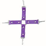 十字扣情趣皮革反背连接扣另类玩具SM配件十字架成人用品 - ຮູບທີ 3