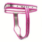 挂锁版女用T型贞操带成人情趣用品夫妻情侣下体束缚调Q - Image 4