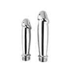 金属仿真阳具造型后庭肛门阴道冲洗器灌肠洗妇器成人情趣用品玩具 - 画像 (5)