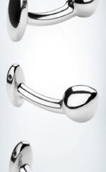 金属情趣后庭扩肛G点肛塞弯形硅胶蘑菇头肛塞成人情趣性用品外出 - Image 3