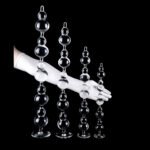 冰糖葫芦串肛塞创意另类女用情趣用品透明水晶白sm玩具拉珠新款式 - 画像 (2)