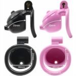 把把胡茶壶贞操锁配单弧环CB锁粉色男用下体束缚犬奴调教情趣锁 - Image 5