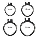 黑色纱网贞操锁金属锁子甲透气舒适佩戴男用贞洁鸟笼 - ຮູບທີ 2