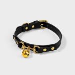 真皮sm女奴调教铃铛牵引项圈 牛皮情侣情趣用品束缚道具玩具饰品 - Image 3