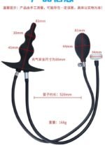 硅胶灌肠充气肛塞男女用后庭肛塞扩肛器阴道扩张器SM调教成人用品 - 이미지 2