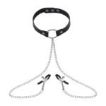 情趣项圈sm乳夹牵引玩具成人调教女性用品夫妻另类刺激调情夹奶子 - Image 2