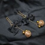 sm道具蝴蝶结乳夹铃铛链条夹子惩罚调教女朋友刑具成人情趣用品 - 이미지 3